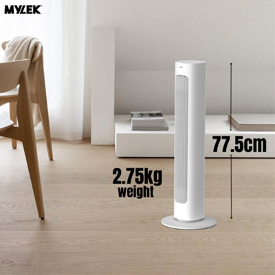 Mylek Tower Fan Cooling Cold Air Stand Fan Remote Control Oscillation ...