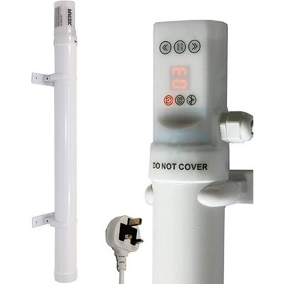 Mylek Tubular Heater 120W - 640mm - Low Energy Tube Built in Digital Timer Thermal Cut Out Mounting Brackets Greenhouse, Garage Price Comparisons | Compare The Build