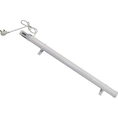 Mylek Tubular Heater 180W - 950mm Low Energy Tube Built in Digital Timer Thermal Cut Out Mounting Brackets Greenhouse, Garage