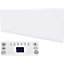 MYLEK Wall Mounted Slimline White Low Level Panel Heater 1000w Daily and Weekly Timer, Digital Thermostat