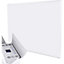 MYLEK Wall Mounted Slimline White Panel Heater 1500w Daily and Weekly Timer, Digital Thermostat
