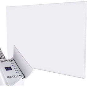 MYLEK Wall Mounted Slimline White Panel Heater 2000w Daily and Weekly Timer, Digital Thermostat