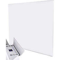 MYLEK Wall Mounted Slimline White Panel Heater 500w Daily and Weekly Timer, Digital Thermostat