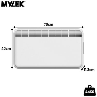 MYLEK WiFi Electric Panel Heater Radiator Smart Wall Mounted or ...