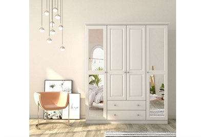 Armoire closet store with drawers