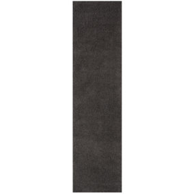 Myshaggy Collection Living Room Rugs Solid Design  Dark Grey
