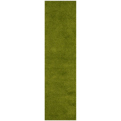 Myshaggy Collection Living Room Rugs Solid Design  Green