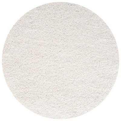 Myshaggy Collection Living Room Rugs Solid Design  White