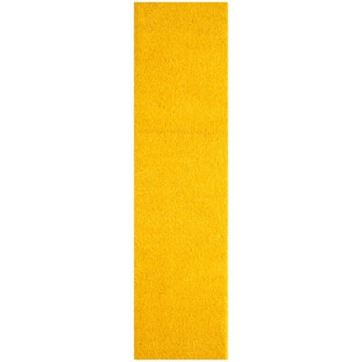 Myshaggy Collection Living Room Rugs Solid Design  Yellow