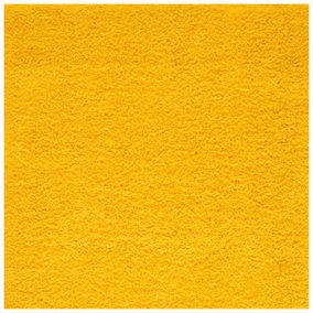 Myshaggy Collection Living Room Rugs Solid Design  Yellow