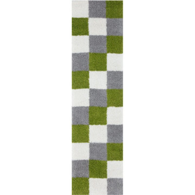 Myshaggy Collection Rugs Geometric Design  381 Green