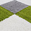Myshaggy Collection Rugs Geometric Design  381 Green
