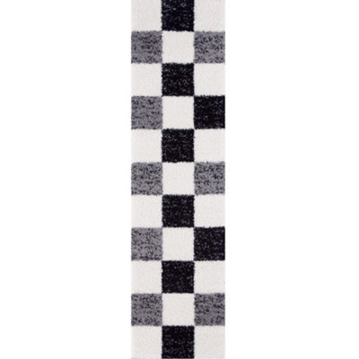 Myshaggy Collection Rugs Geometric Design  381 Grey