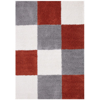 Myshaggy Collection Rugs Geometric Design  381 Terra