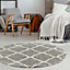 Myshaggy Collection Rugs Moroccan Design in Grey  385 GI
