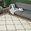 Myshaggy Collection Rugs Moroccan Design in Ivory 385 IG