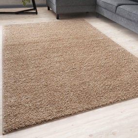 Myshaggy Collection Rugs Solid Design  Beige