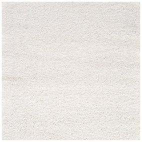 Myshaggy Collection Rugs Solid Design  White