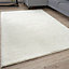 Myshaggy Collection Rugs Solid Design  White