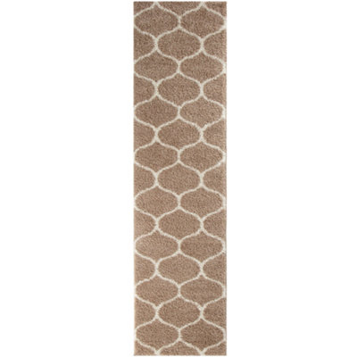 Myshaggy Collection Rugs Trellis Design in Beige  384 BI