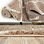 Myshaggy Collection Rugs Trellis Design in Beige  384 BI