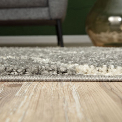 Myshaggy Collection Rugs Trellis Design in Grey 384 GI