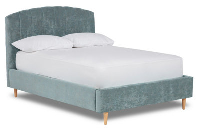 Mystoria Modern Fabric Bed Base Only 6FT Super King- Brecon Sky Blue