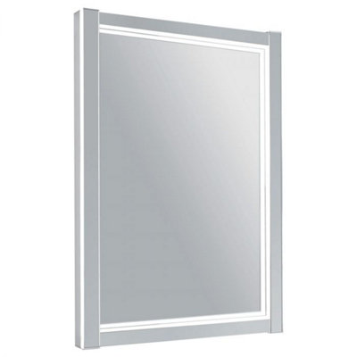 Mythos LED Illuminated Bathroom Mirror with Demister, (H)500mm (W)700mm