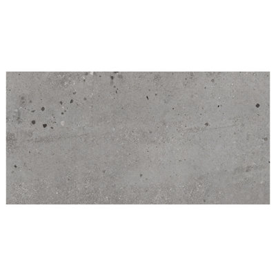 Mythos Matt Grey Concrete Effect Porcelain Outdoor Tile - Pack of 1, 0.72m² - (L)1200x(W)600