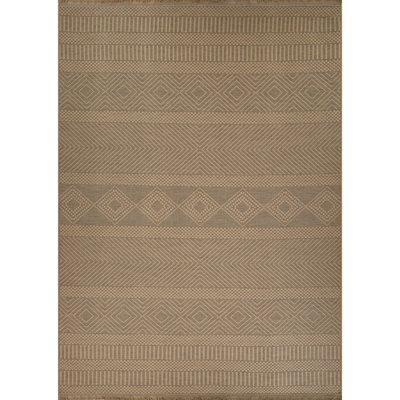 MYTHRI Cottage Tan Machine Washable Jute Area Rug 118 x 170 cm