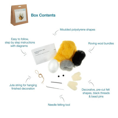 Kit Feutrage Aiguille Baby Bee – Neuf, Modèle WA0552, Pour Création De Poupée