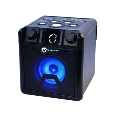 N-Gear Block Drum Block Bluetooth Speaker with Drum Pads and LED Lightning