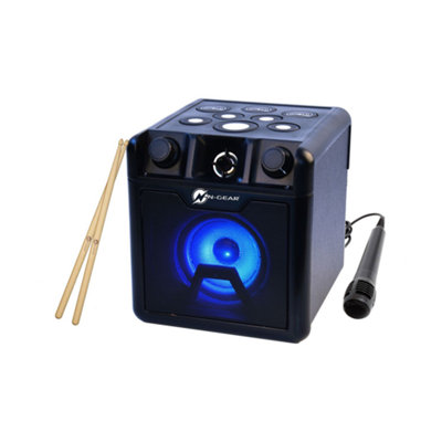 N-Gear Block Drum Block Bluetooth Speaker with Drum Pads and LED Lightning
