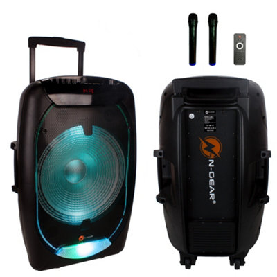 カミュバカラ N-Gear The Flash 1540 15 Inch Speaker Karaoke with Disco Light And