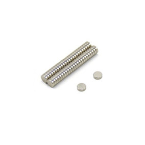 N35 Neodymium Magnet for Arts, Crafts, Model Making, DIY, and Hobbies - 5mm dia x 2mm thick - 0.51kg Pull - Pack of 50