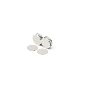 N42 Neodymium Disc Magnet - 1 in. dia x 1/32 in. thick - 2.33lbs Pull (Pack of 10)