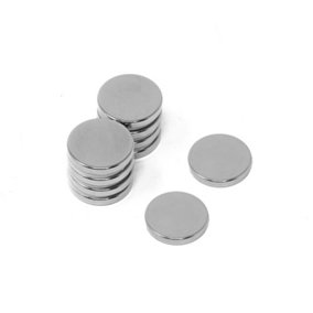 N42 Neodymium Disc Magnet - 13/16 in. dia x 1/8 in. thick - 8.6lbs Pull (Pack of 10)