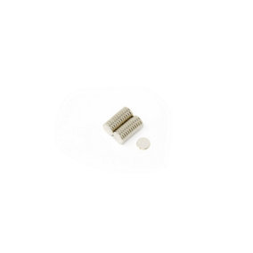 N42 Neodymium Disc Magnet - 6mm dia x 1mm thick - 0.35kg Pull (Pack of 20)