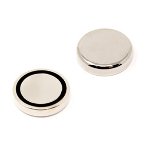 N42 Neodymium Glue In Pot Magnet Ideal for When a Screw is Not a Possible Fixing Option - 48mm dia