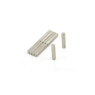 N42 Neodymium Magnet for Arts, Crafts, Model Making, Hobbies, Office & Home - 3mm x 3mm x 20mm thick - 0.49kg Pull