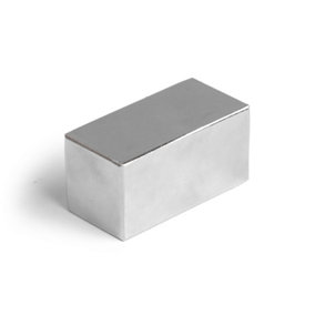 N42 Neodymium Magnet for Engineering, Manufacturing and DIY - 40mm x 20mm x 20mm thick - 29kg Pull
