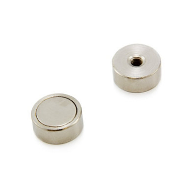 N42 Neodymium Pot Magnet - 19mm x 8mm x M5 thread hole for Engineering ...