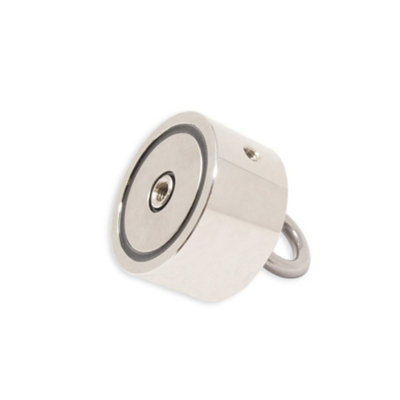 N42 Neodymium Pot Magnet with 1x M10 & 1x M8 Eyebolt & 10m Rope for ...