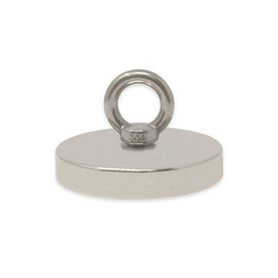 N42 Neodymium Pot Magnet with M12 Eyebolt & 10m Rope for Magnet Fishing ...