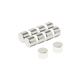 N42 Neodymium Rectangular Magnet - 1/2 in. dia x 3/8 in. thick - 11.63lbs Pull (Pack of 10)