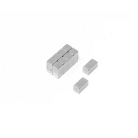 N42 Neodymium Rectangular Magnet - 1/2 in. x 1/4 in. x 1/4 in. thick - 5.94lbs Pull (Pack of 10)