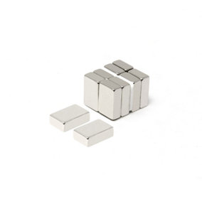 N42 Neodymium Rectangular Magnet - 3/4 in. x 1/2 in. x 1/4 in. thick - 14.19lbs Pull (Pack of 10)