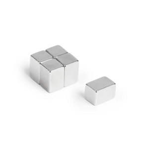 N42 Neodymium Rectangular Magnet - 3/8 in. x 1/4 in. x 1/4 in. thick - 3.82lbs Pull (Pack of 5)