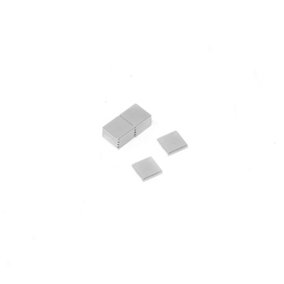 N42 Neodymium Square Magnet - 3/8 in. x 3/8 in. x 1/16 in. thick - 2.94lbs Pull (Pack of 10)