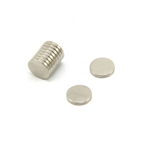 N45SH High Temp Neodymium Magnet for DIY, Engineering & Manufacturing Applications - 10mm x 1.5mm thick - 1.1kg Pull